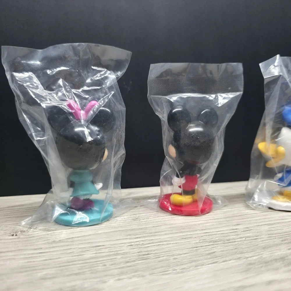 Disney's Mickey, Minnie, Donald, Goofy Bobbleheads By Kellogg's - Cake Toppers
